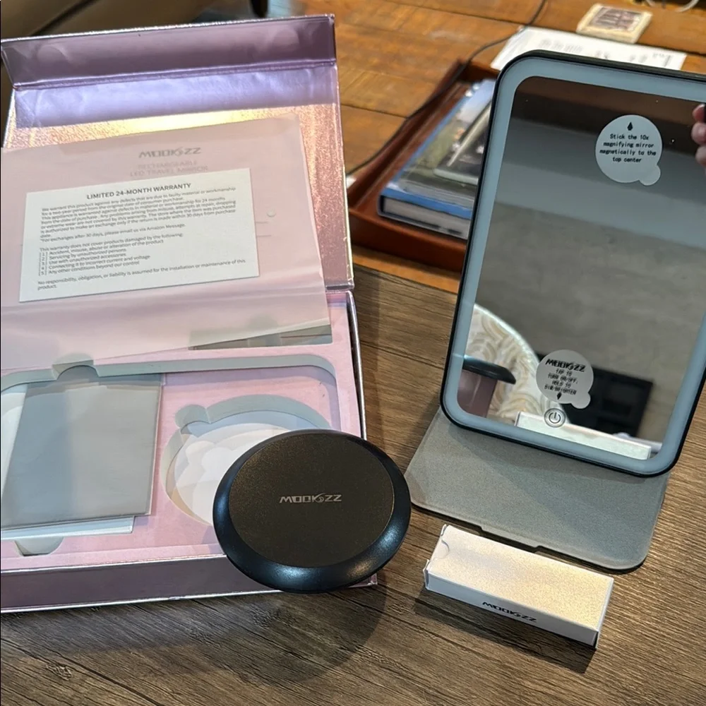 Mookzz Rechargeable LED Travel Mirror